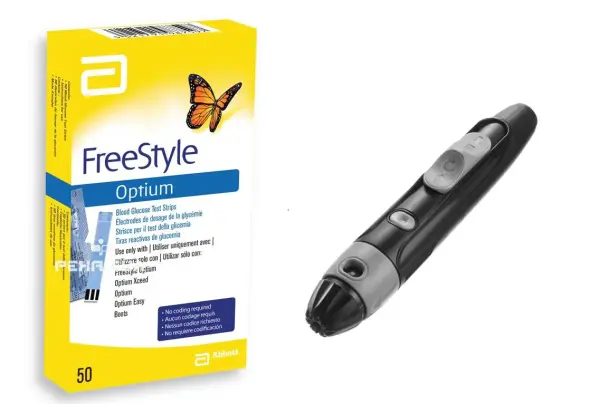 Апарат за кръвна захар Optium FreeStyle, снимка 2